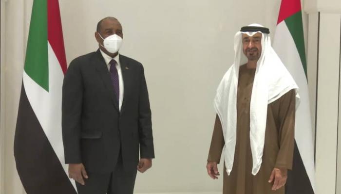 الشيخ محمد بن زايد آل نهيان والفريق أول عبدالفتاح البرهان