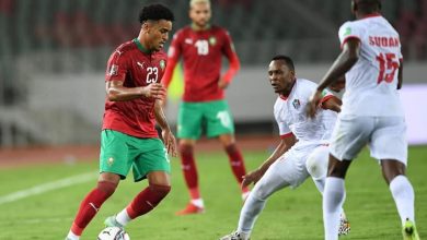 من مواجهة المنتخب المغربي ونظيره السوداني.