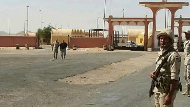 بوابة مثلث حلايب المحتل بواسطة الجيش المصري