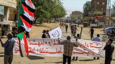 خلال مظاهرة في الخرطوم، 19 كانون الأول من ديسمبر 2022 (Getty)