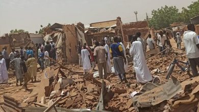 قصف جوي دمر منازل في الكلاكلة يوم الاثنين 24 ابريل 2023