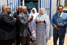محافظ بنك السودان المركزي امنه مرغني خلال تدشين عمل وكالة الاستعلام والتصنيف الائتماني في الخرطوم - الأحد 30 أغسطس 2026