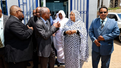 محافظ بنك السودان المركزي امنه مرغني خلال تدشين عمل وكالة الاستعلام والتصنيف الائتماني في الخرطوم - الأحد 30 أغسطس 2026