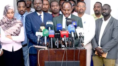 قادة الكتلة الديموقراطية بعد اجتماع للجنة السياسية في بورتسودان- الأحد 13 يوليو 2025