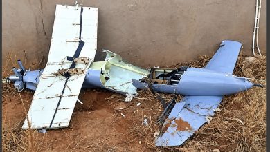 صورة لمسيرة تم اسقاطها خلال هجوم على مدينة الأبيض بشمال كردفان - أرشيفية