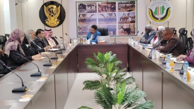 لقاء وزير الثروة الحيوانية السوداني مع الرئيس التنفيذي لشركة اتحاد المستقبل القابضة القطرية في الخرطوم.