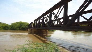 نهر الدندر بولاية سنار يصل مرحلة الفيضان