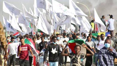 مظاهرات حاشدة وسط العاصمة الخرطوم