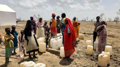 لاجئون في أحد المعسكرات بالسودان