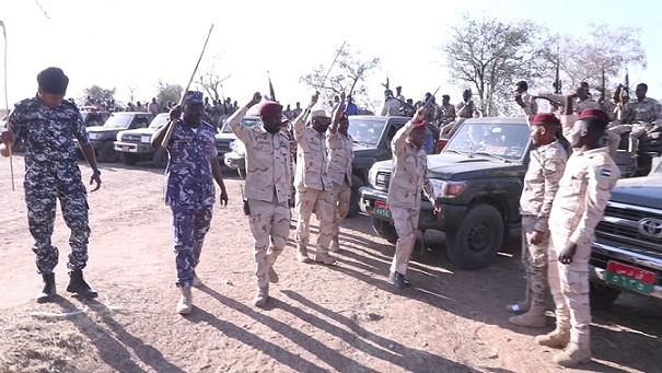قوات أمنية مشتركة نفذت حملة في حدود السودان الغربية للقضاء على التفلتات