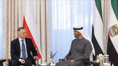 الرئيس البولندي أندريه دودا يلتقي رئيس الإمارات الشيخ محمد بن زايد آل نهيان