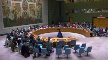 جلسة مجلس الأمن الدولي